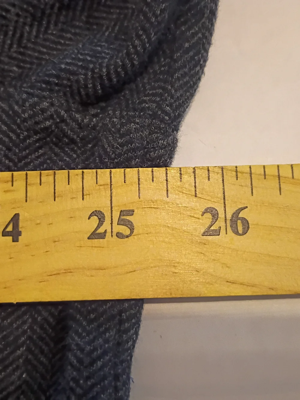 VTG Ralph Lauren Men's Blue Herringbone Long-Sleeve Polo Sz M